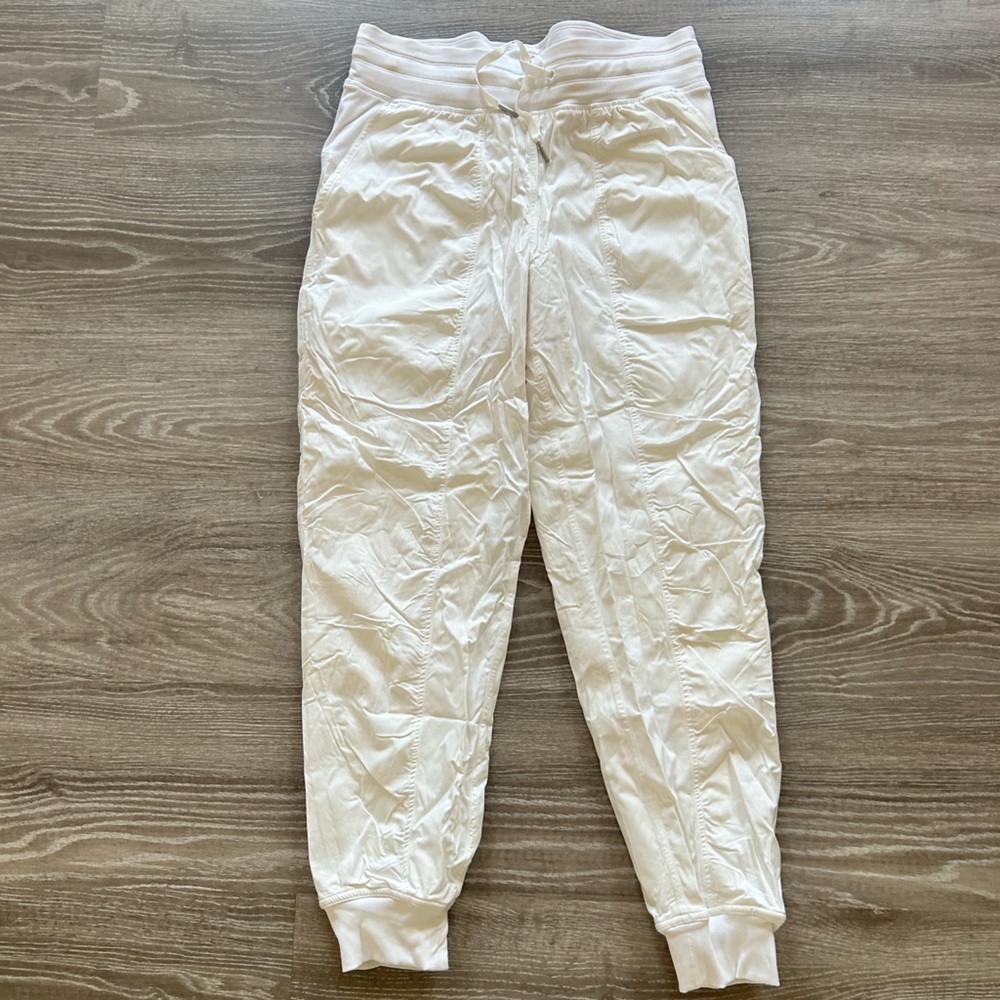 lululemon athletica white dance studio pants